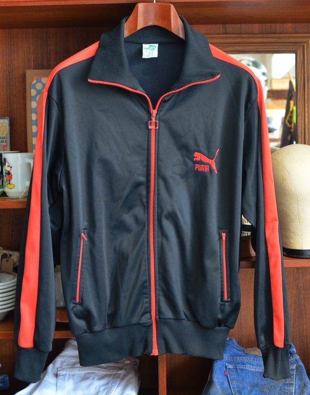 ビンテージ Puma 黒 赤 プーマ ジャージ l 八千代の古着屋 ビンテージ Puma 黒 赤 プーマ ジャージ l 八千代の古着屋