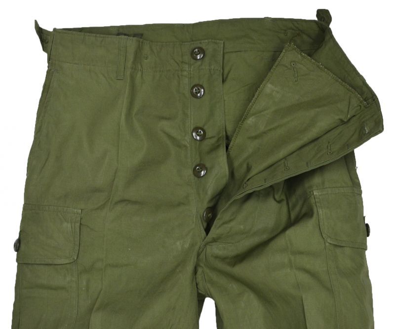 60's】【米軍実物】【ビンテージ】 【U.S.ARMY】【ノンリップ】【初期型ジャングルファティーグパンツ】【Ｓ-Ｓ】 八千代の古着屋