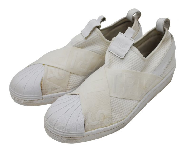 アディダス Adidas スーパースター スリッポン 白 白 25 5cm 八千代の古着屋