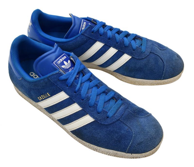 アディダス Adidas ガッツレー 青 白 スエード １０ハーフ 27 5cm 八千代の古着屋