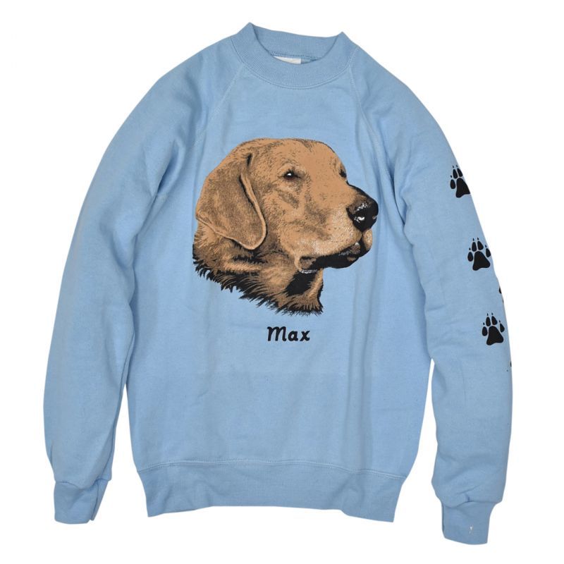 80 S ビンテージ Usa製 Max 犬 スウェット 水色 サイズｍ 八千代の古着屋