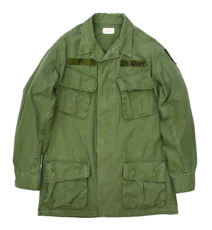 60s US ARMY ジャングルファティーグジャケットSR リップストップ 