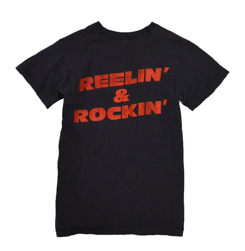 80’s【USA製】【ビンテージ】【スクリーンスターズ】ジョージ・サラグッド＆ザ・デストロイヤーズ【GEORGE  Thorogood】【バンドＴシャツ】【黒】ロックＴシャツ 【サイズＭ】