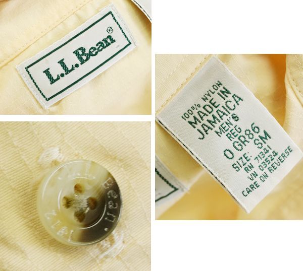 ビンテージ】【L.L.Bean 】【LLビーン】【黄】【ナイロン