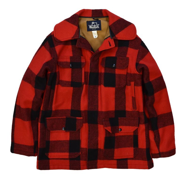 80's【ビンテージ】【ウールリッチ】【Woolrich】【赤×黒】【ブロック ...