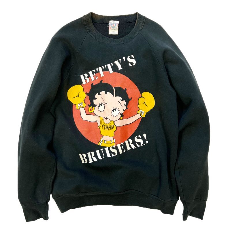 《希少》《劇レア》Betty BOOP×のらくろトレーナースエット　ビンテージ