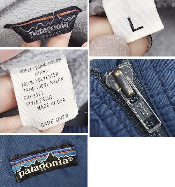 USA製【パタゴニア】patagonia【紺×グレー】【シェルドシンチラ