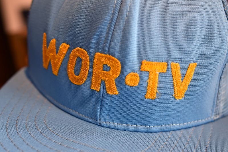 Usa製 ビンテージ Wor Tv 水色 ベースボールキャップ メッシュキャップ M L 八千代の古着屋