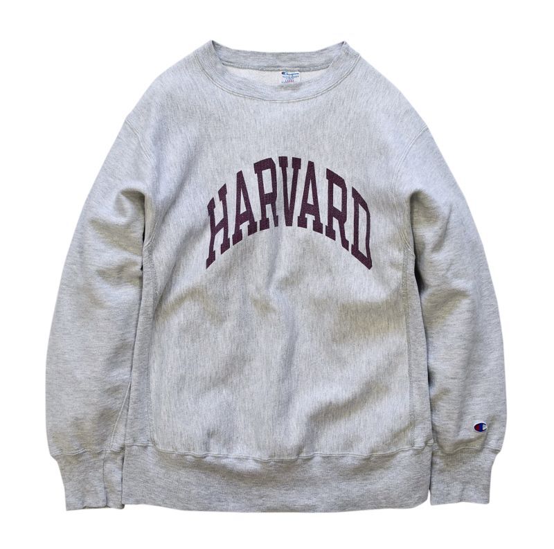 スウェット80s champion リバースウィーブ HARVARD 染み込みプリント