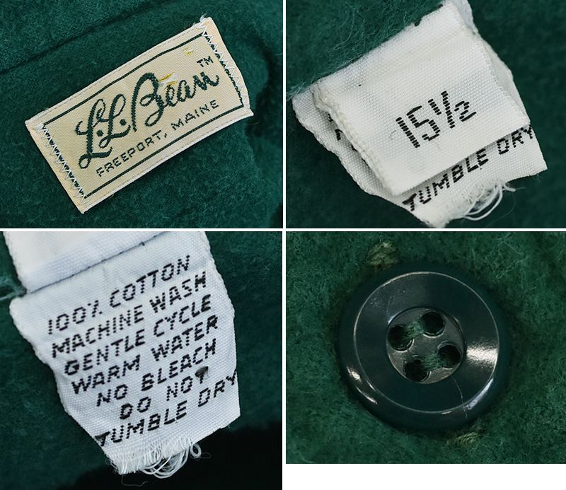 70's USA製【ビンテージ】【L.L.Bean 】【LLビーン】【緑