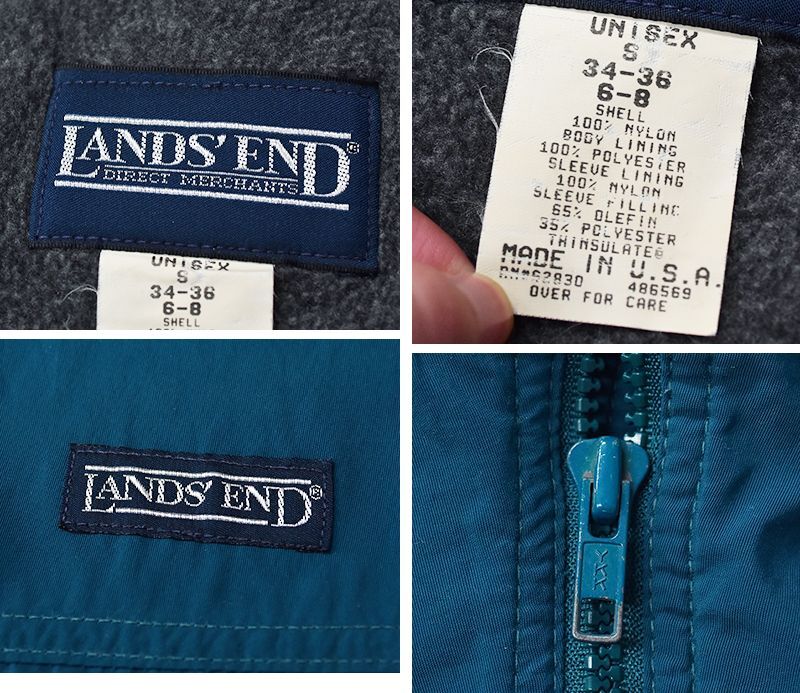 USA製】90's 【ビンテージ】【ランズエンド】【LANDS' END】【裏