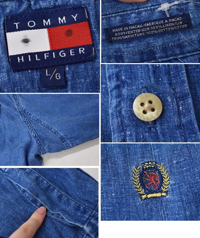 オールド】Tommy Hilfiger【トミーヒルフィガー】【インディゴ