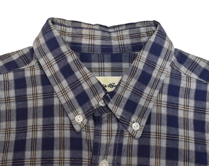 【ビンテージ】白タグ【エディーバウアー】Eddie Bauer【グレーx紺チェック】【B/Dシャツ】【サイズM】 【ビンテージ】白タグ【エディーバウアー】Eddie Bauer【グレーx紺チェック】【B/Dシャツ】【サイズM】