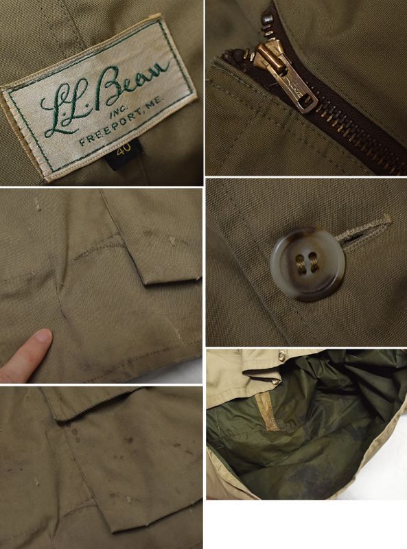 70's【ビンテージ】L.L.Bean【LLビーン】【筆記体】【ベージュ
