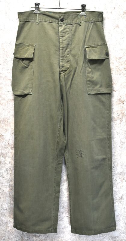 40s】【ビンテージ】米軍実物【U.S.ARMY】【M-43】【HBTパンツ】【13 