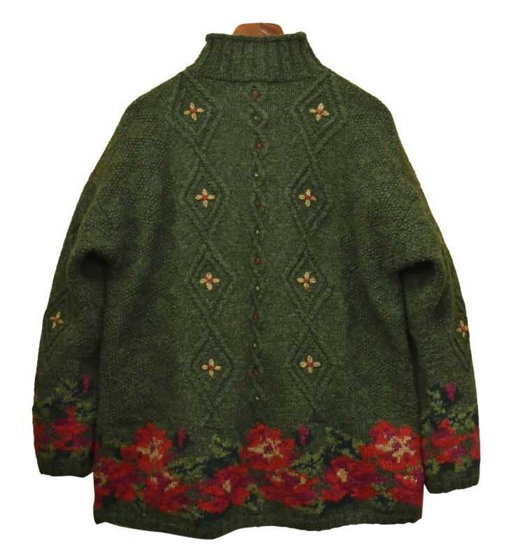 ビンテージ】【L.L.bean】【エルエルビーン】【モスグリーン】花
