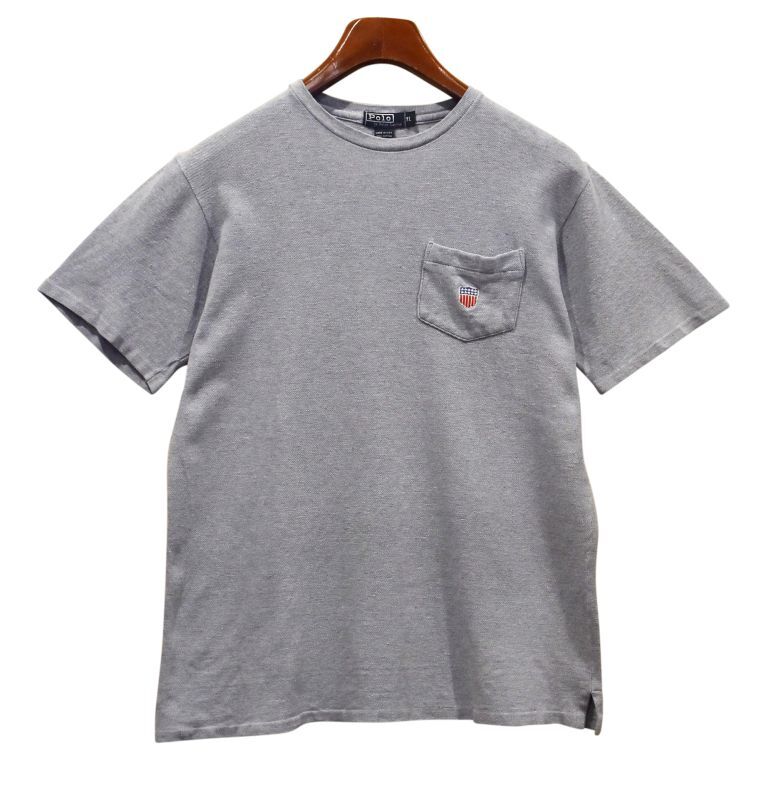 USA製【ラルフローレン】【POLO ralph lauren】グレー【鹿の子