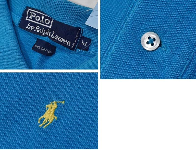 Polo by Ralph Lauren ターコイズ Lサイズ ビンテージ【ラルフローレン】 【POLO ralph lauren】【ターコイズ