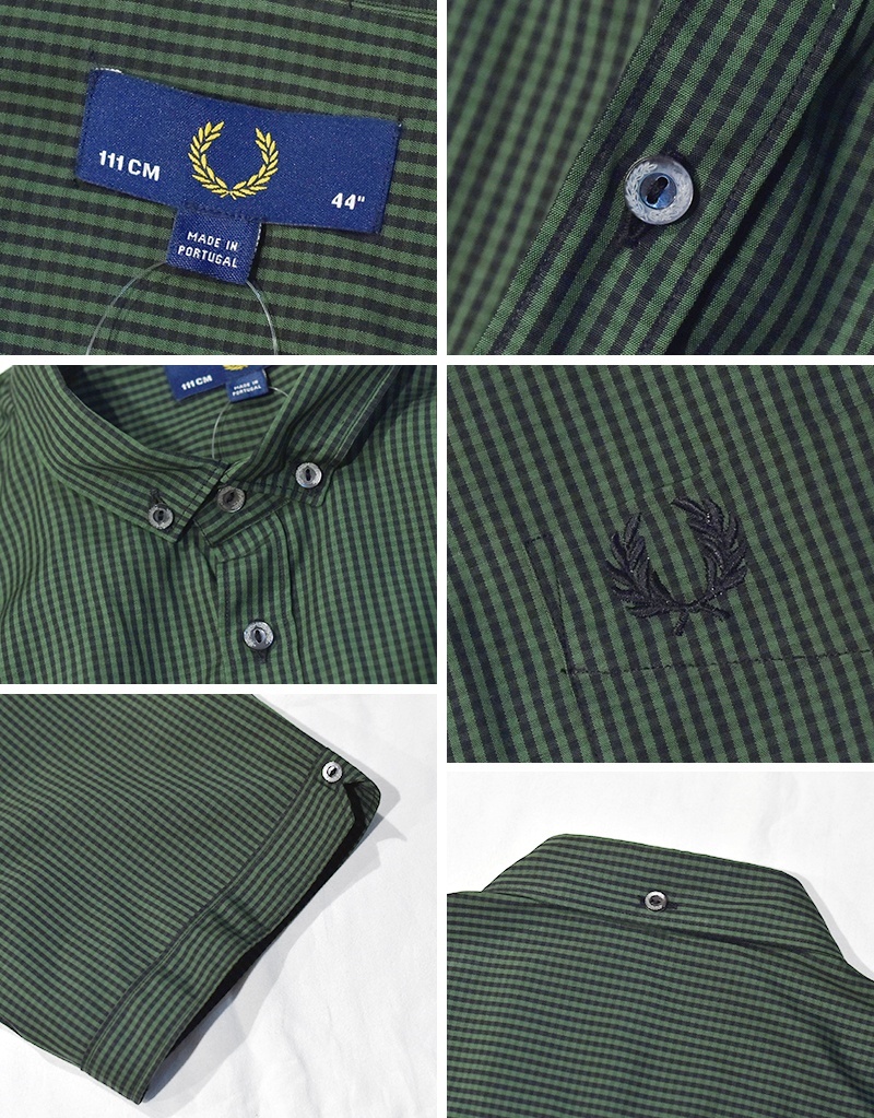 FRED PERRY フレッドペリー　ジャケット 緑チェック FRED PERRY フレッドペリー 正規販売店 Fred Perry ジャケット