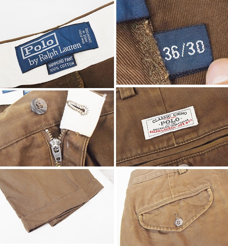 ラルフローレン スラックス デッドストック HAMMOND PANT 90 ' s ポロ Ralph Lauren(ラルフローレン) HAMMOND PANT 36