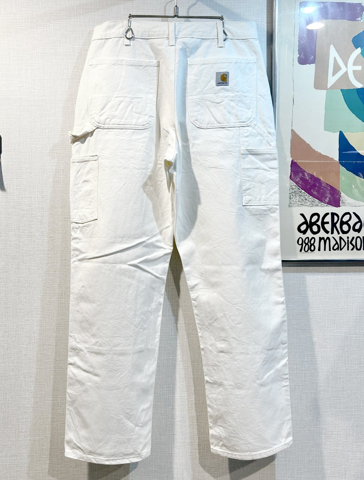 古着USA製カーハートダブルニーペインターパンツ(オフホワイト