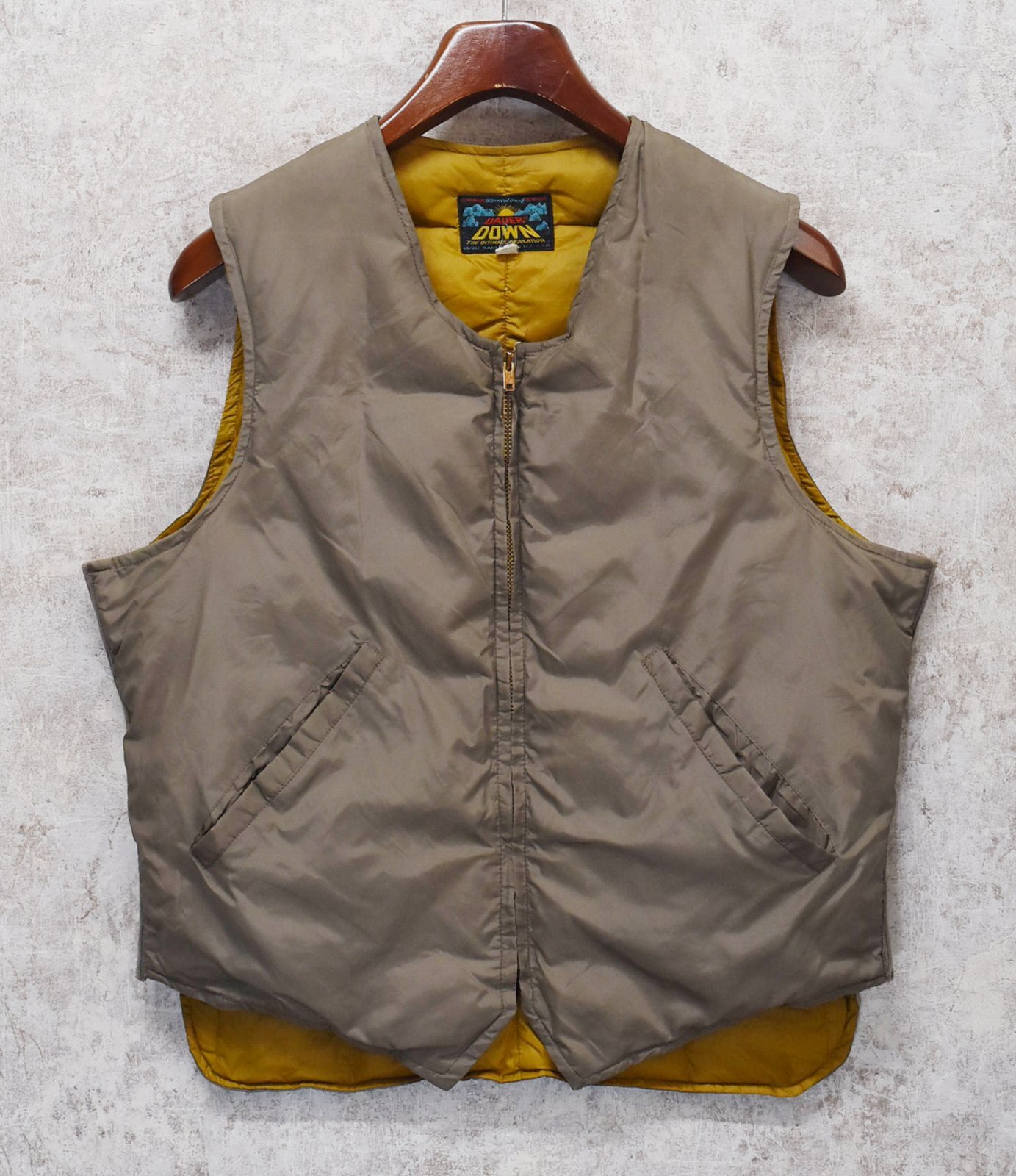 70年代 エディーバウアー ダウンベスト ベージュ 70's【ビンテージ】【Eddie Bauer】【エディーバウアー