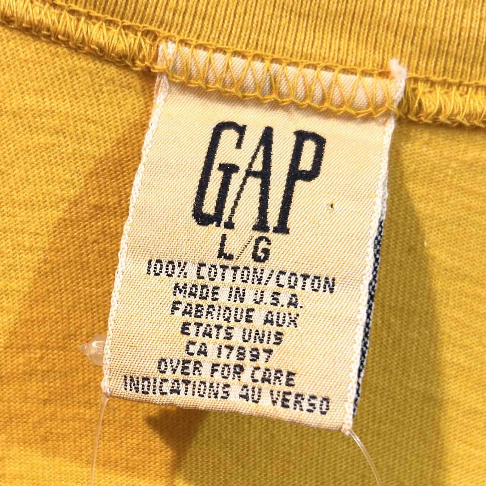 90's USA製【ビンテージ】【GAP】オールドギャップ【マスタード