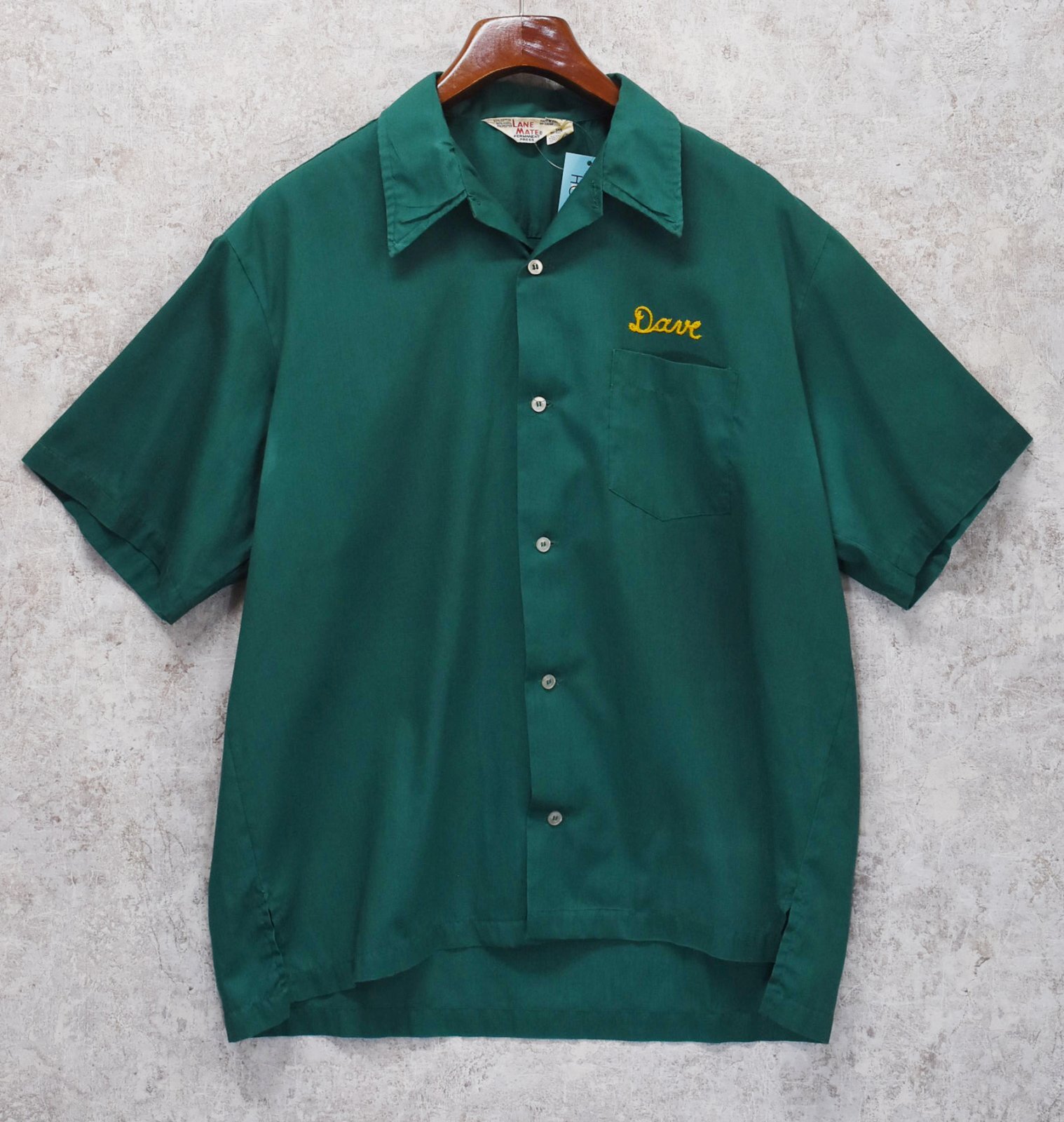 70s USA製 シュライナー 刺繍 ボーリングシャツ L 古着 70s USA製 Hilton 豪華 チェーン 刺しゅう コットン
