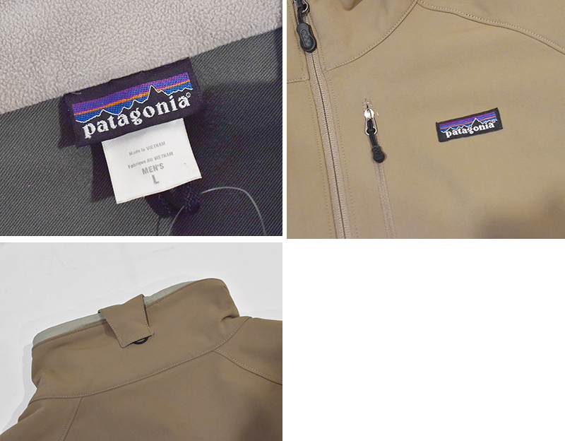 L 00s パタゴニア ガイド ジャケット ストレッチ ソフトシェル 灰 グレー patagonia パタゴニア 02SS 24105 刺繍ロゴ STRECH VELOCITY