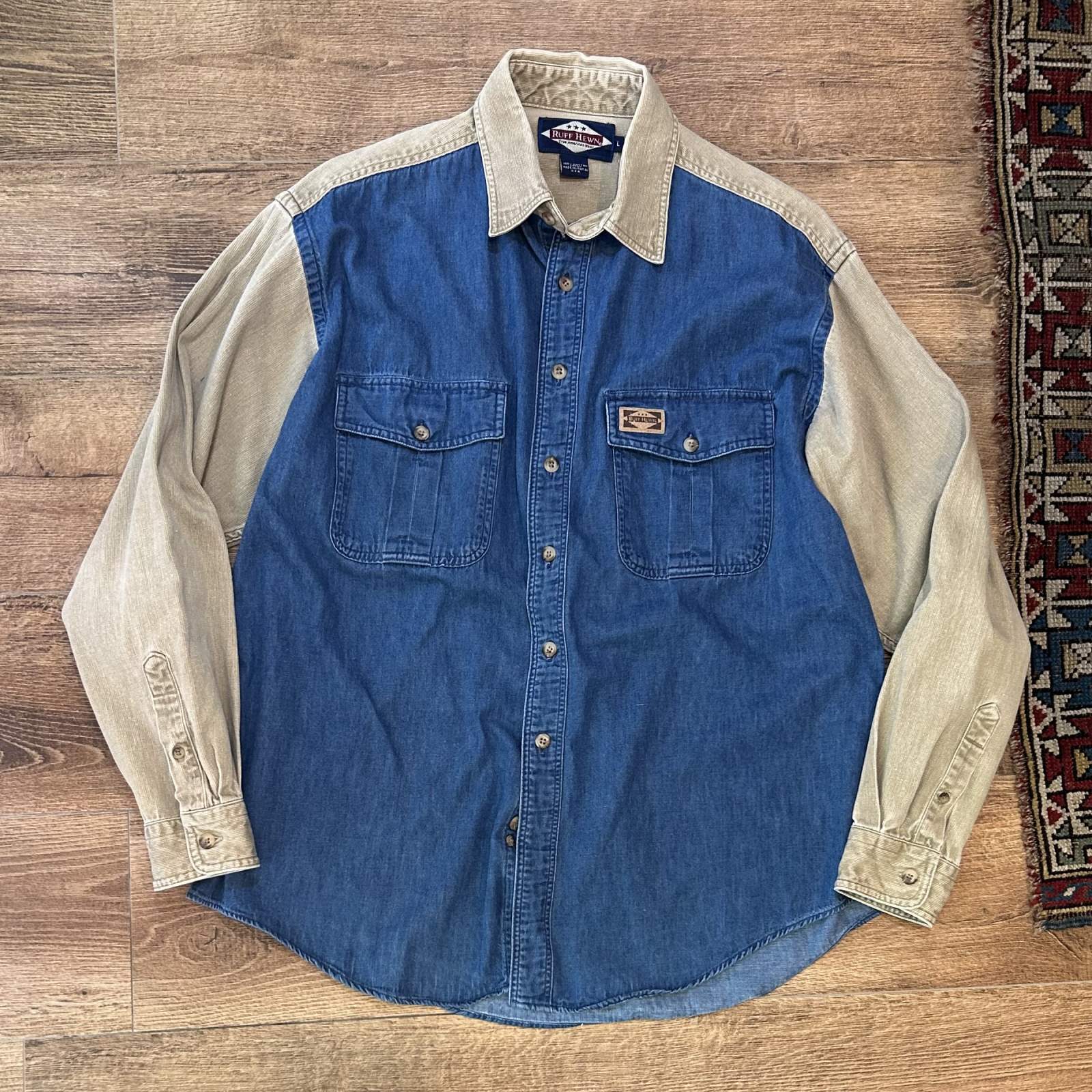 HEUGN ハンティング ジャケット デニム シャツ bisown ユーロ 古着 HEUGN ハンティング ジャケット デニム シャツ bisown ユーロ 古着