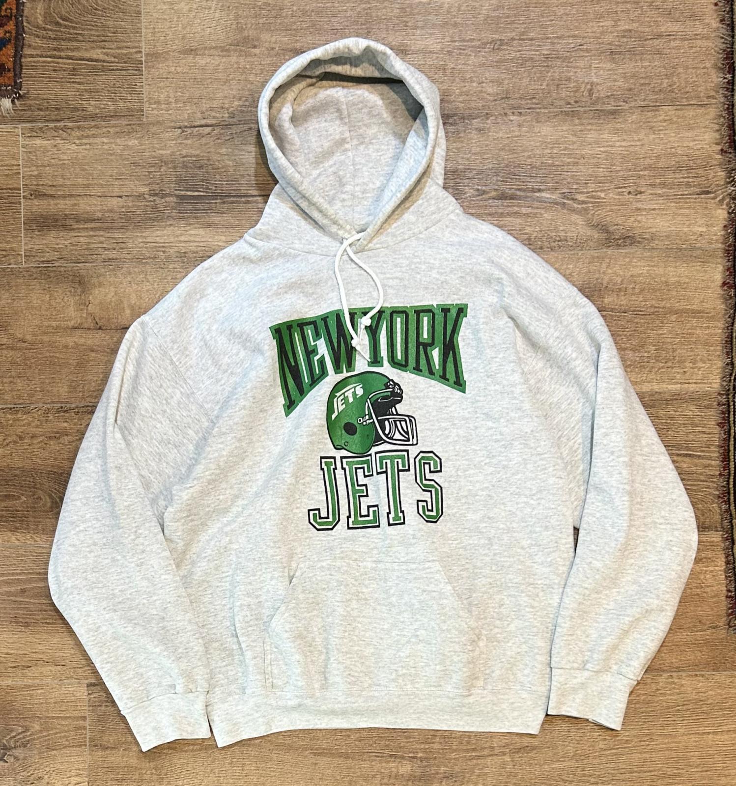 NEW YORK JETS パーカー サイズM NFL ニューヨーク・ジェッツ 90's【USA製】【ビンテージ】【Tultex】【タルテックス】NFL