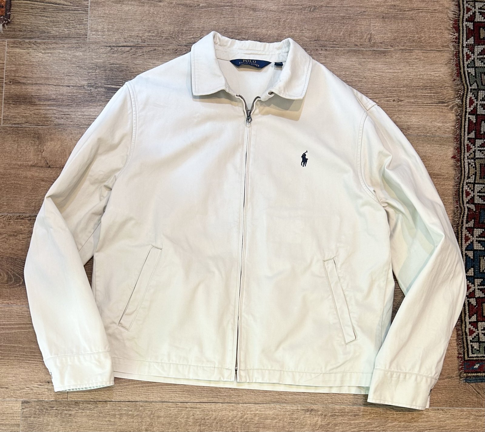 ラルフローレン　ビンテージ　ブルゾン ラルフローレン】【POLO RALPH LAUREN】ビンテージ【オフ