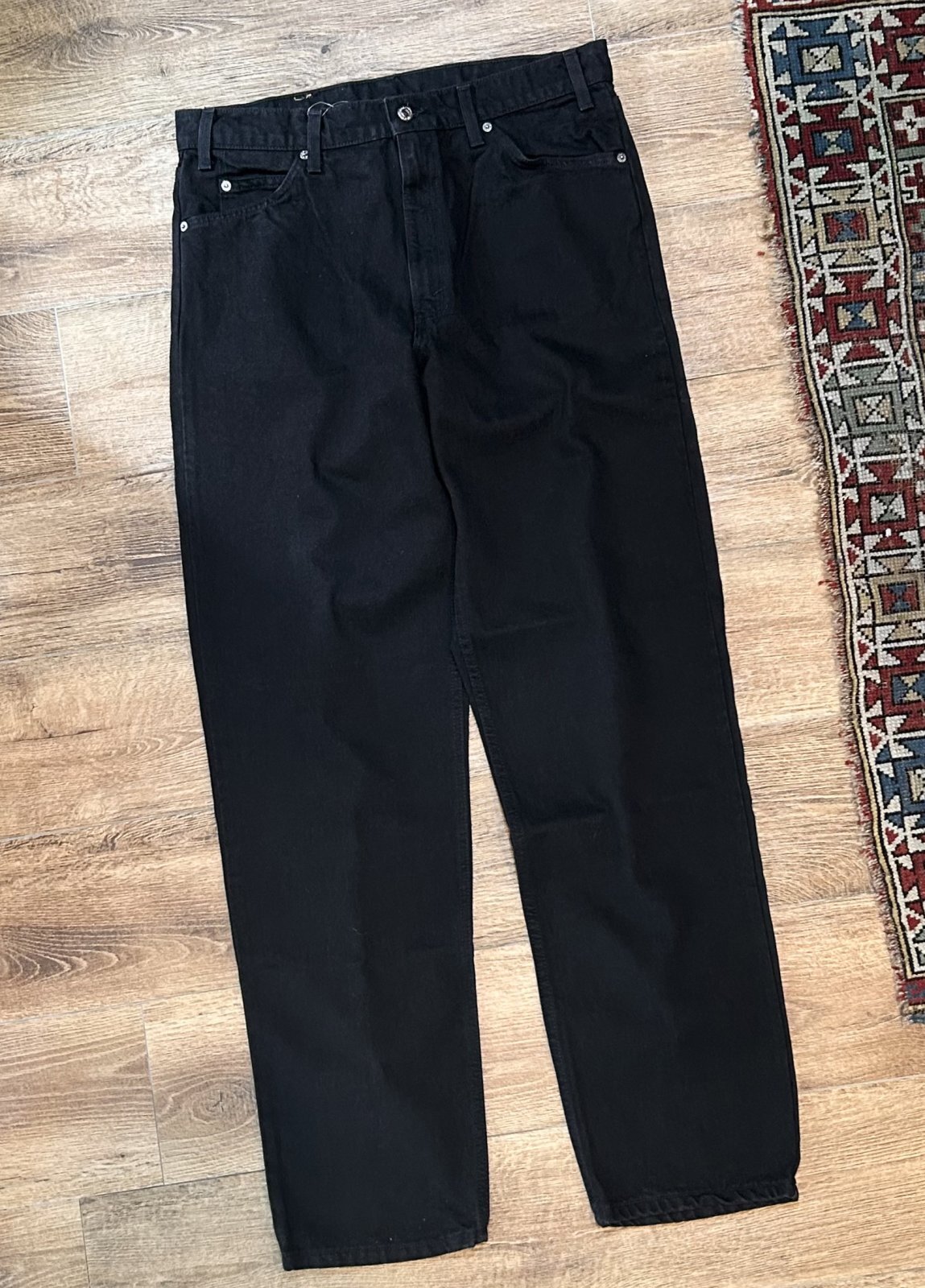 90s USA製Levi's 550 ブラック　後染めリラックスフィット　デニム 後染め黒 90's USA製 リーバイス550 リラックスフィット