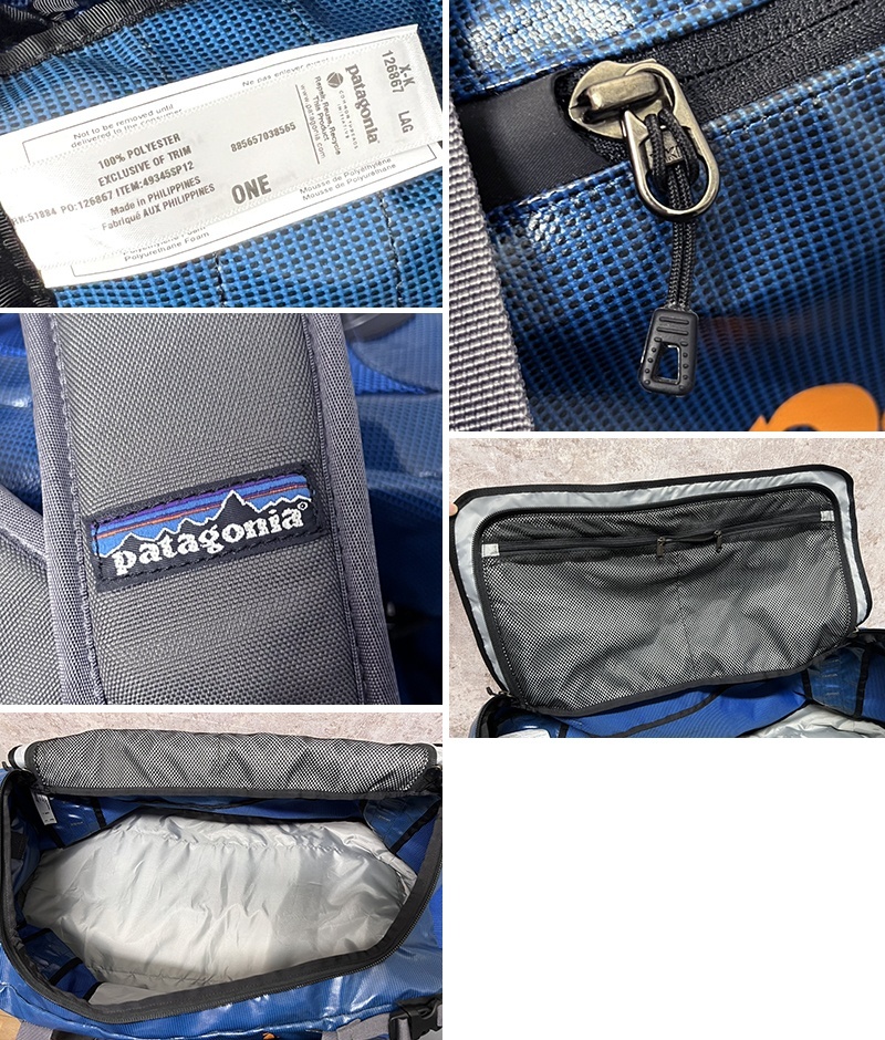 ss　パタゴニア　アントラックド ビブ　極美品 ビンテージ】【パタゴニア】patagonia 【青xオレンジ】ブラック