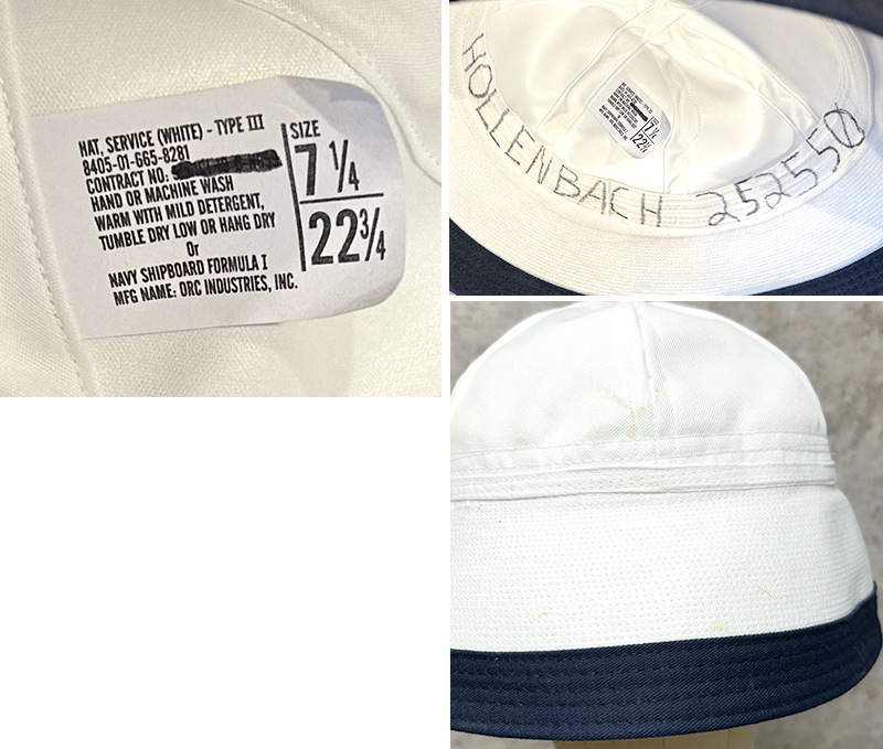 【Special】　40s us navy セーラーハット　ネイビートリム 30's〜40's USN ネイビートリム セーラーハット 30年代 40年代