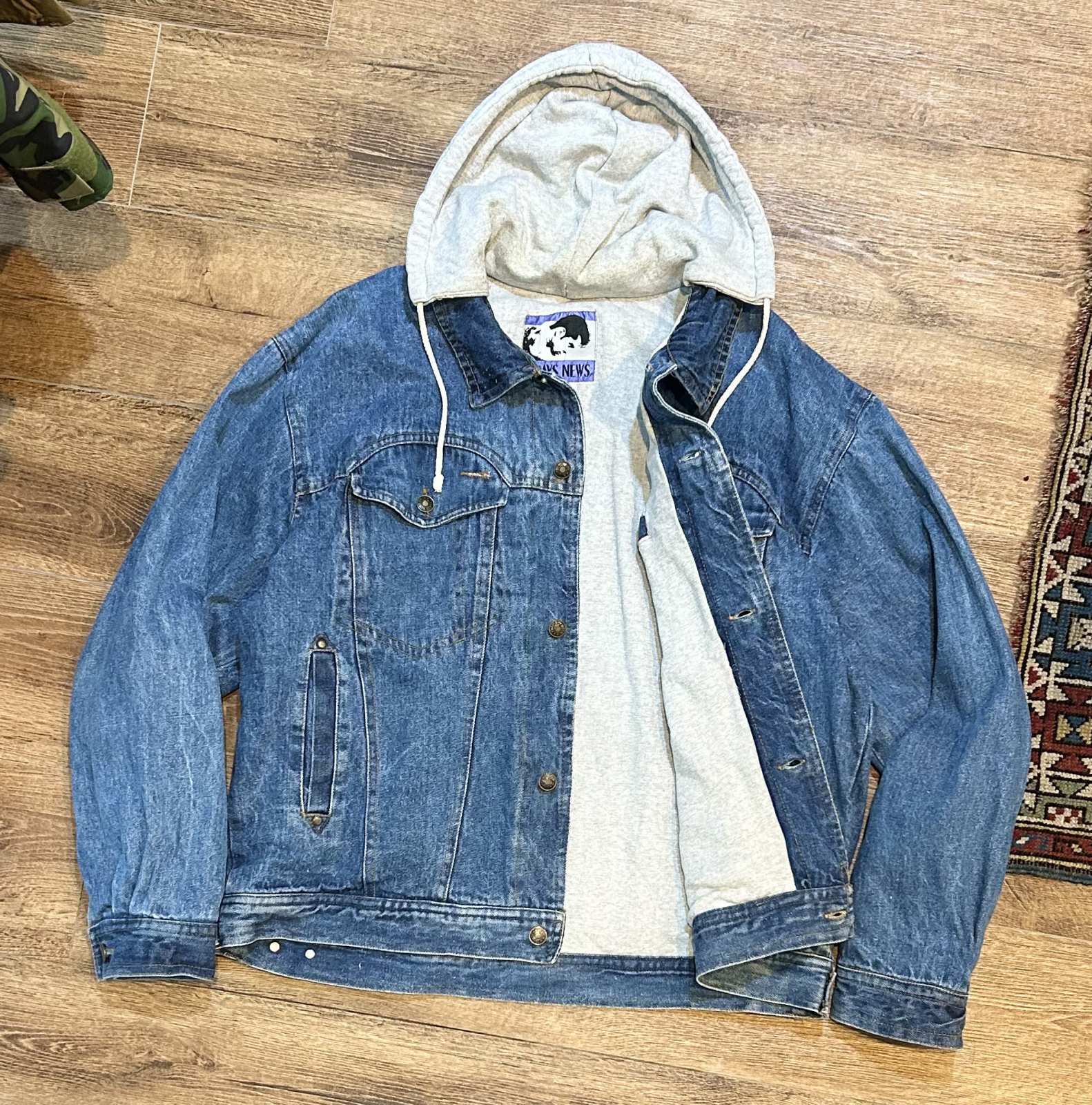 ビンテージ】【TODAY'S NEWS】フード付き【デニムジャケット