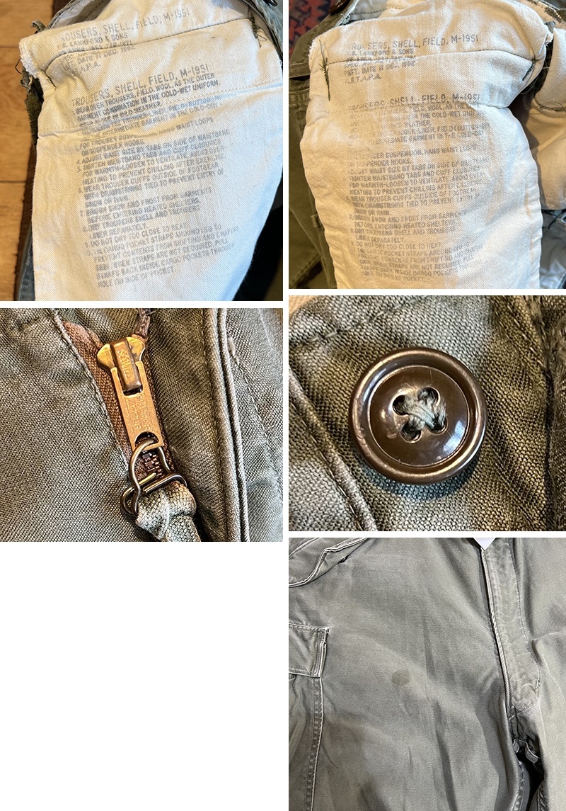 50's【u.s.army】ビンテージ【米軍実物】【M-51】【フィールドパンツ