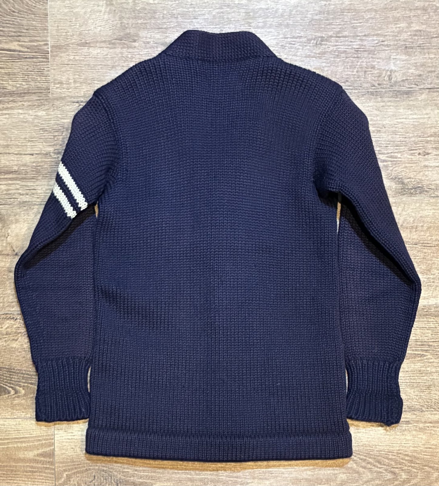 50's【ビンテージ】【Stadium Sportswear】MUSIC【紺】【ウール