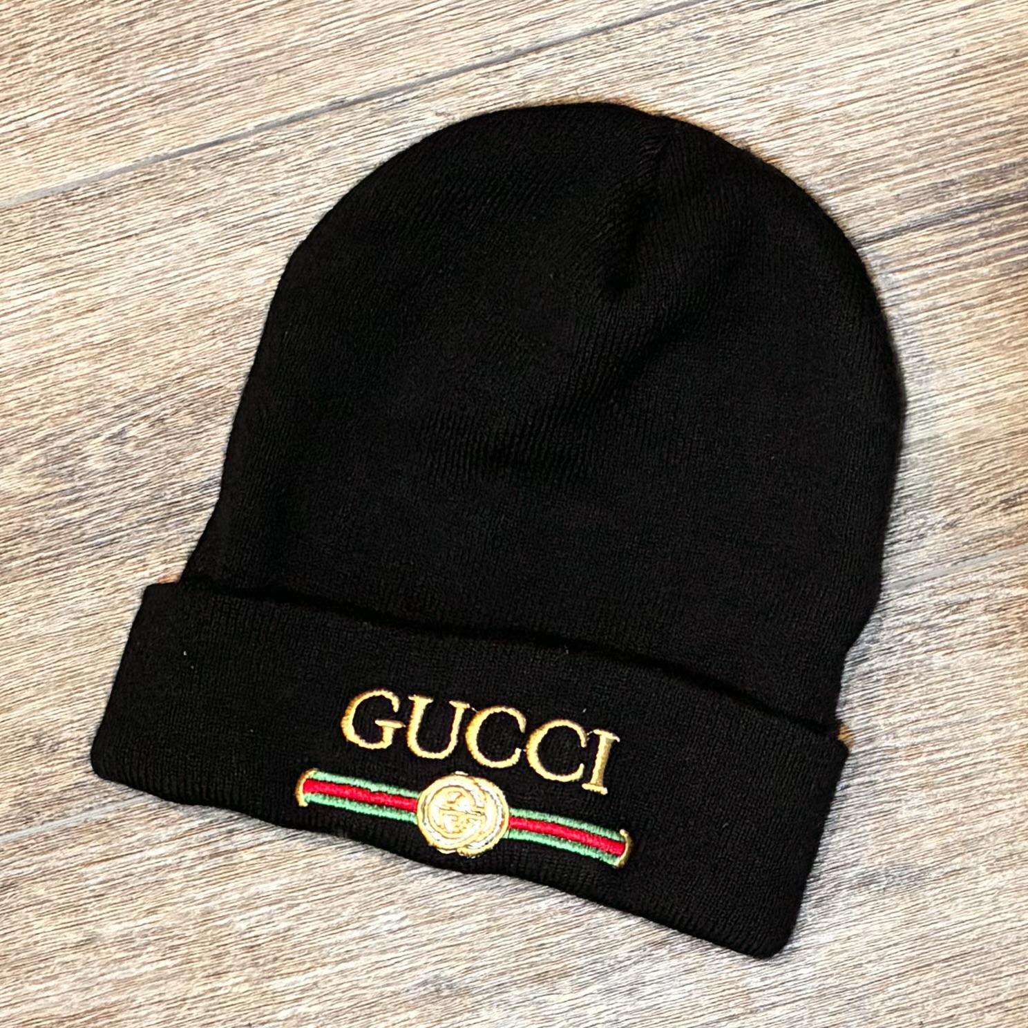 GUCCI ブラック ニット帽 中古・古着通販】GUCCI (グッチ) GUCCI（グッチ）ニット帽 ブラック