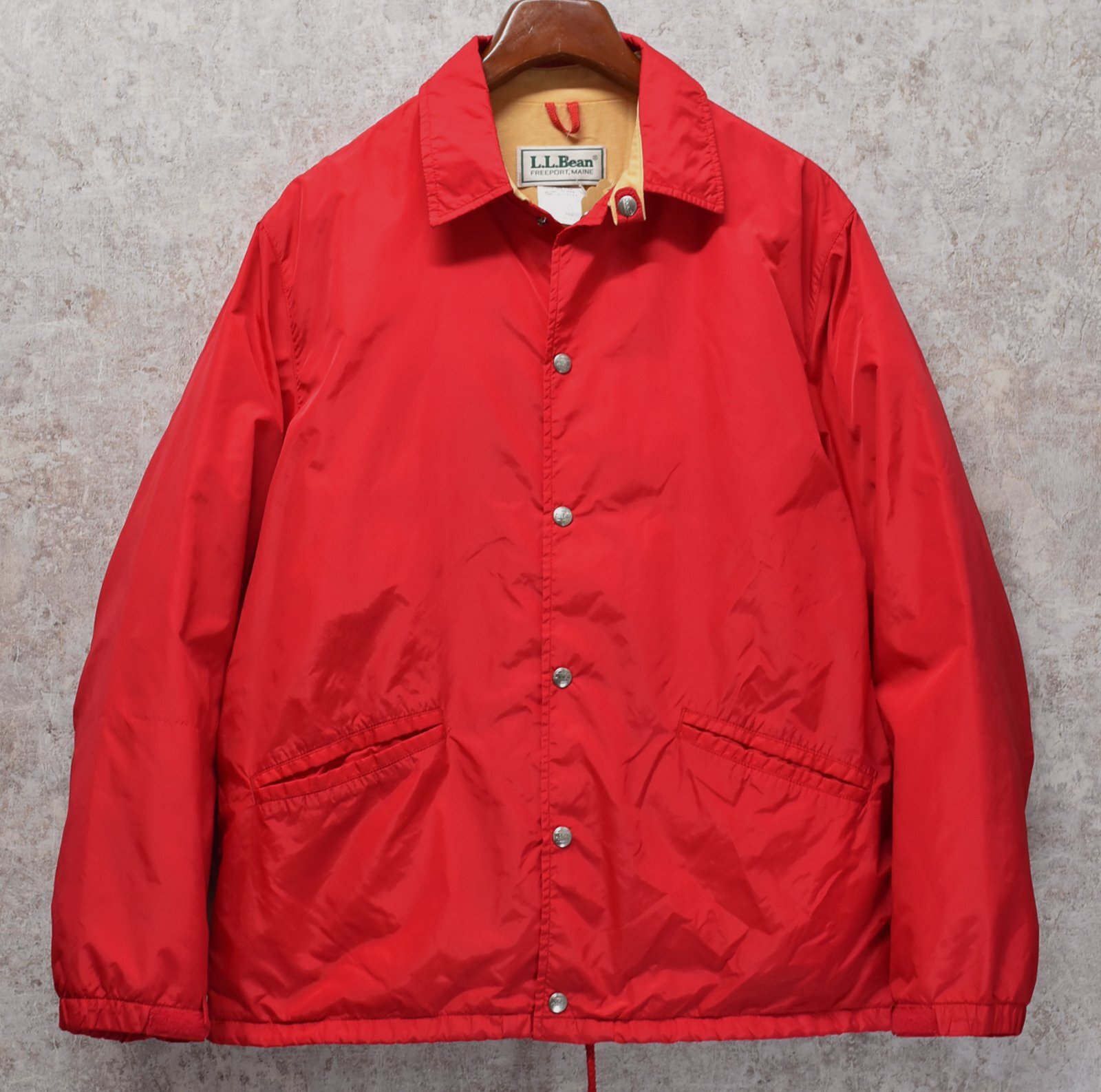 80's【USA製】【L.L.Bean】LLビーン【赤】【コーチジャケット