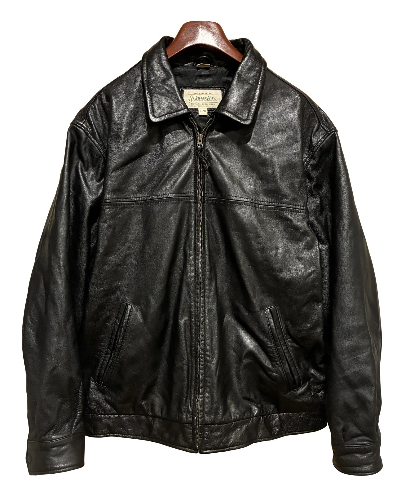 ビンテージ】【セントジョーンズベイ】【黒】キルティング裏地付き