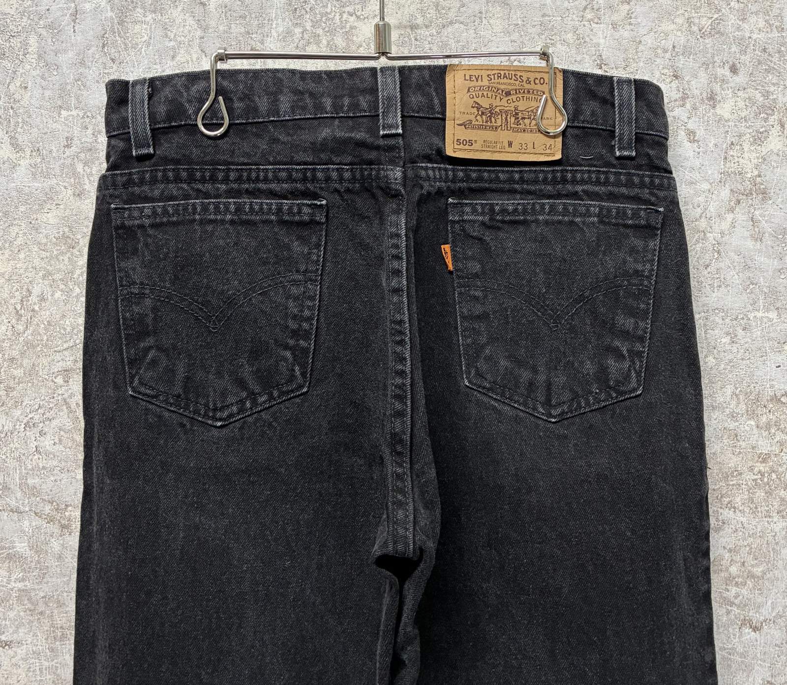 90's【USA製】【ビンテージ】【LEVI'S】【リーバイス505】505【黒