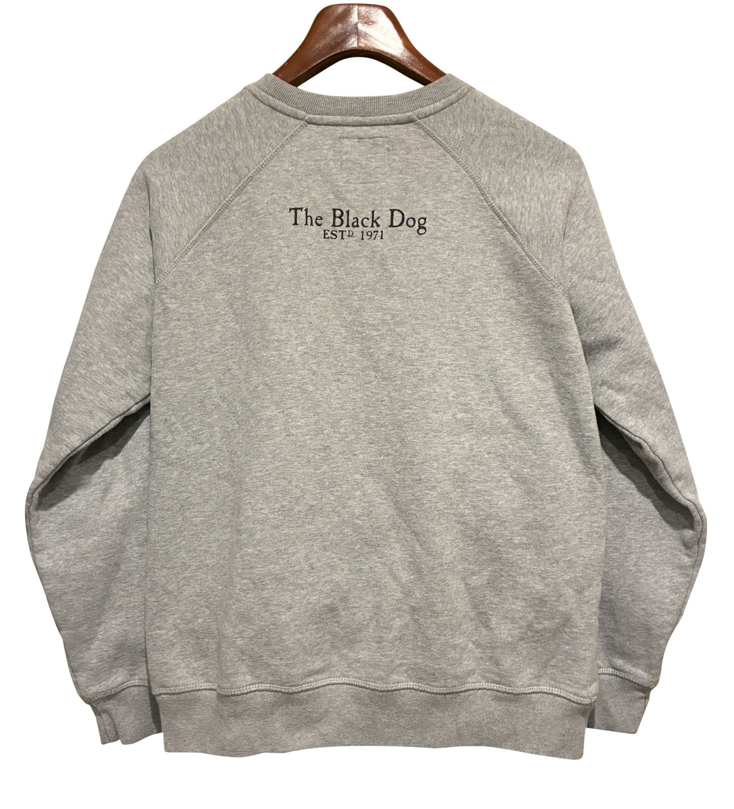 ビンテージ】The Black Dog【グレー】【犬プリント】【スウェット