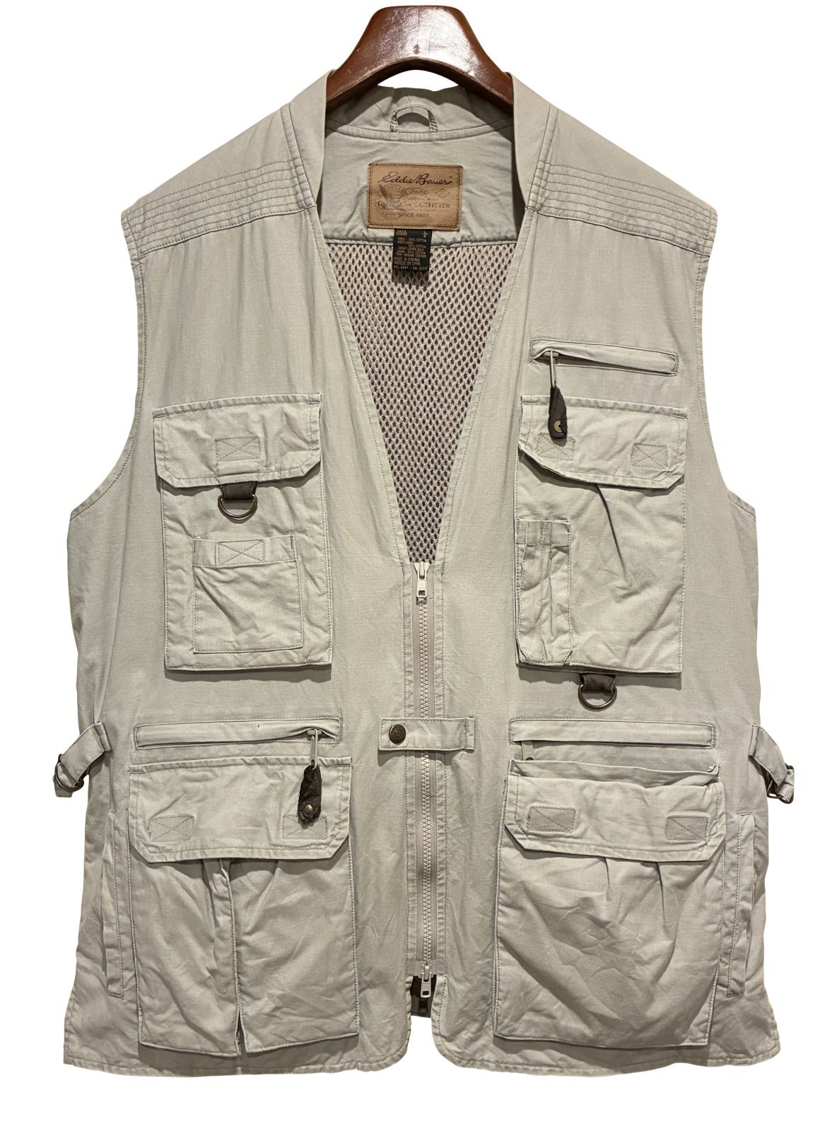 90s エディー・バウアー ビンテージ ハンティング ベスト DAIWA ダイワ 90's【ビンテージ】【Eddie Baue】【エディーバウアー】【タンカラー