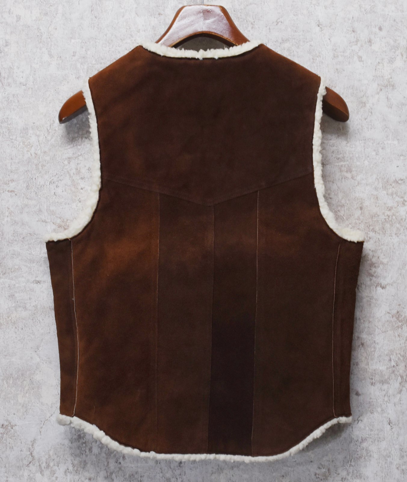 USA製【ビンテージ】【Steer Brand】【ブラウン】裏ボア付き【スエード