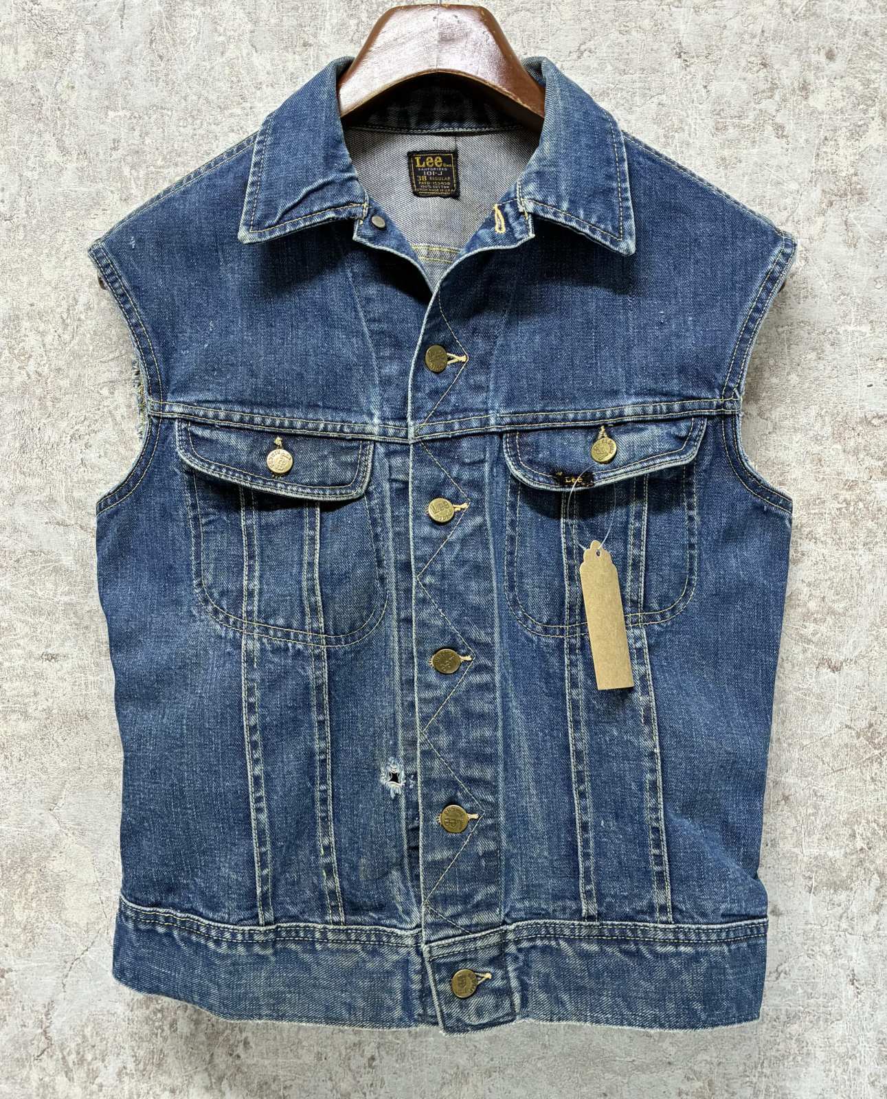 80's USA製【ビンテージ】【Lee】リー【101J】【カスタムGジャン