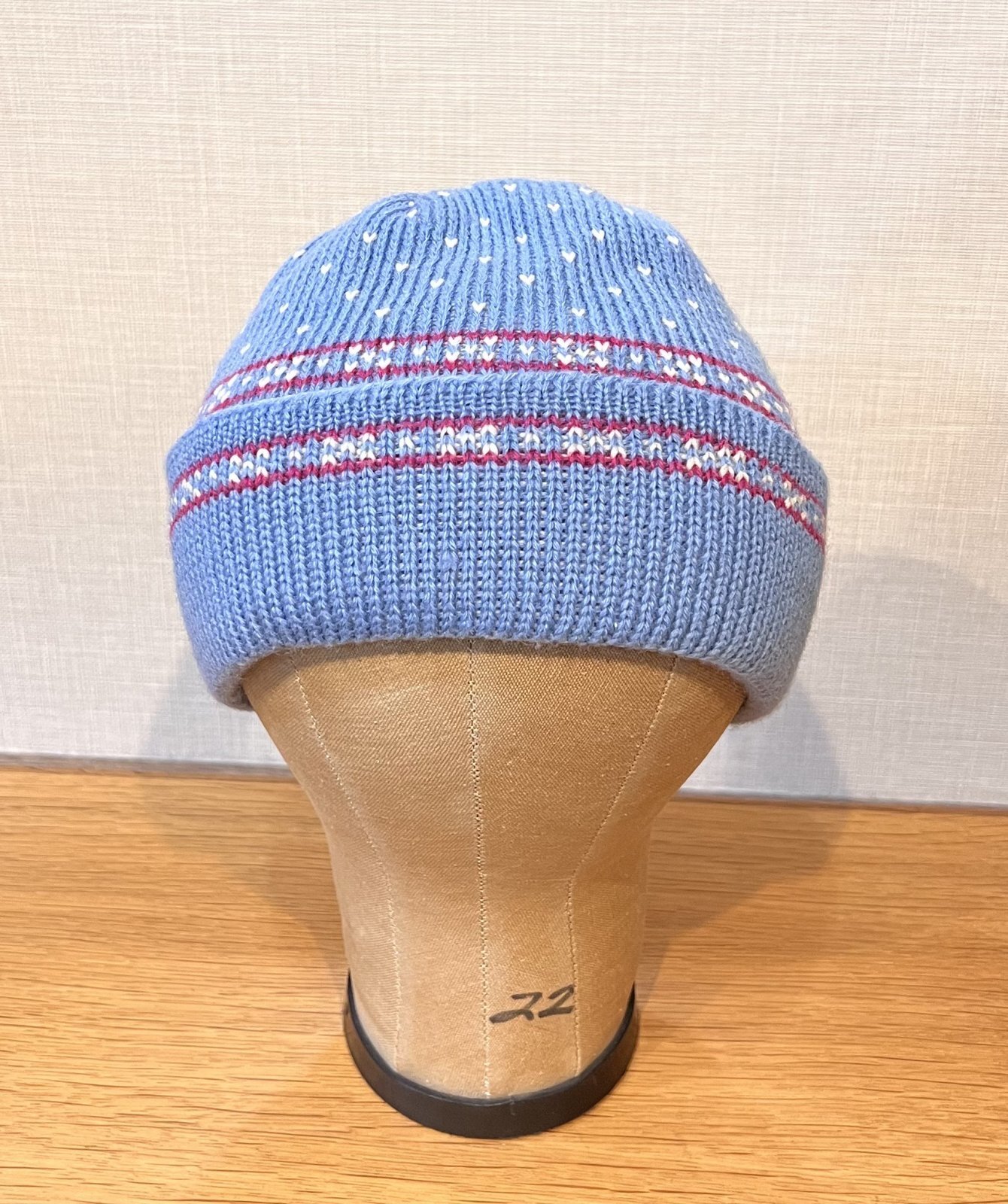 USA製】【ビンテージ】【wigwam】ウィグアム バーズアイ柄【水色