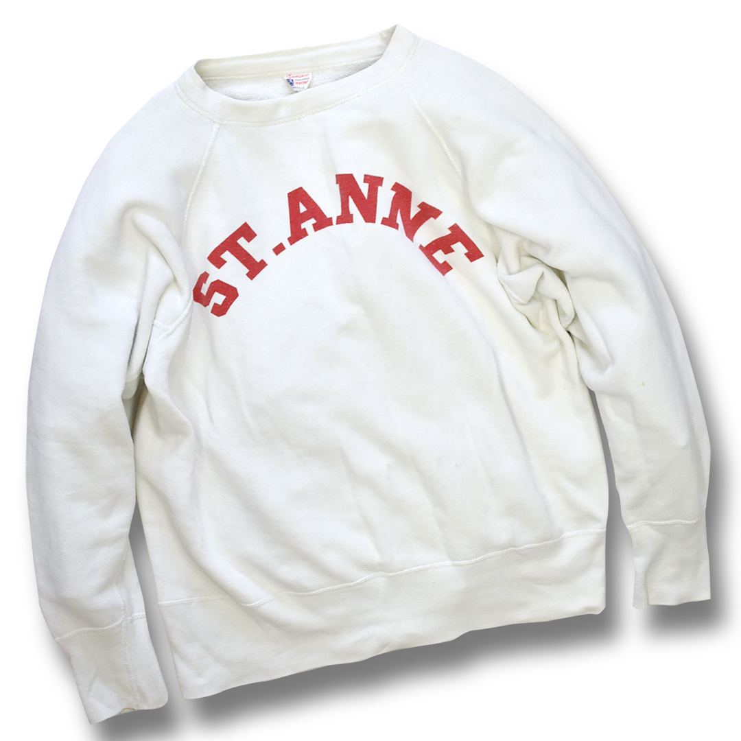 50's Champion 小文字ランタグ VintageSweat 50's【ビンテージ】【チャンピオン】小文字ランタグ【白】【ST.ANNE